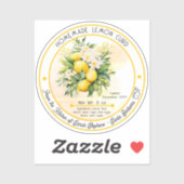 自家製レモンカードレモンブーケカニング シール (シート)