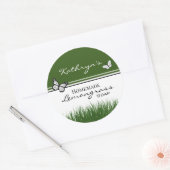 自家製レモングラスパーソナライズされた石鹸 ラウンドシール (封筒)