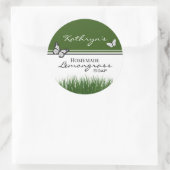 自家製レモングラスパーソナライズされた石鹸 ラウンドシール (バッグ)