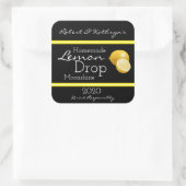 自家製レモンドロップムーンシャインパーソナライズされた スクエアシール (バッグ)