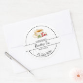 自家製ローズヒップティーラベル ラウンドシール (封筒)