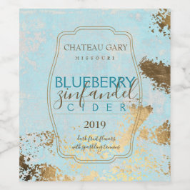 自家製ワイパーソナライズされたンラベルフェイク金ゴールド ワインラベル