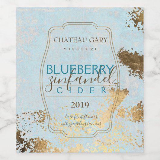 自家製ワイパーソナライズされたンラベルフェイク金ゴールド ワインラベル (シングルラベル)