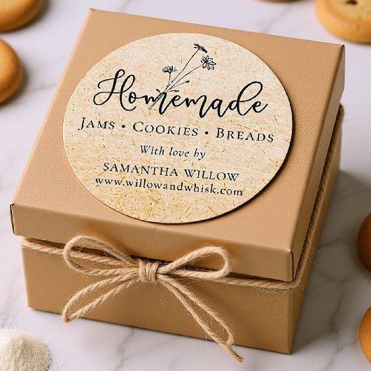 自家製ワイルドフラワークラフトカスタム製品包装 ラウンドシール