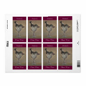 自家製ワインアンティークおもしろいレディーラベルのパーソナライズ ラベル (フルシート)