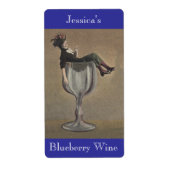 自家製ワインアンティークおもしろいレディーラベルのパーソナライズ ラベル (正面)