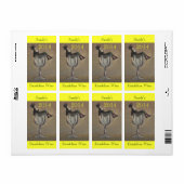 自家製ワインアンティークおもしろいレディーラベルのパーソナライズ ラベル (フルシート)