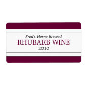自家製ワイン ラベル (正面)