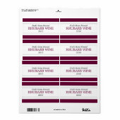 自家製ワイン ラベル (フルシート)