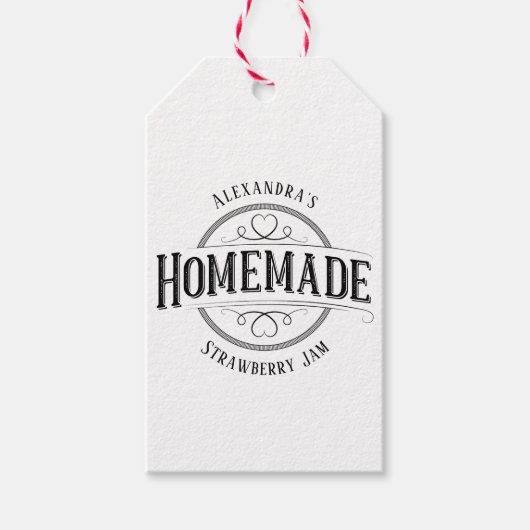 自家製ヴィンテージパーソナライズされたラベルギフトラベル ギフトタグ (正面)