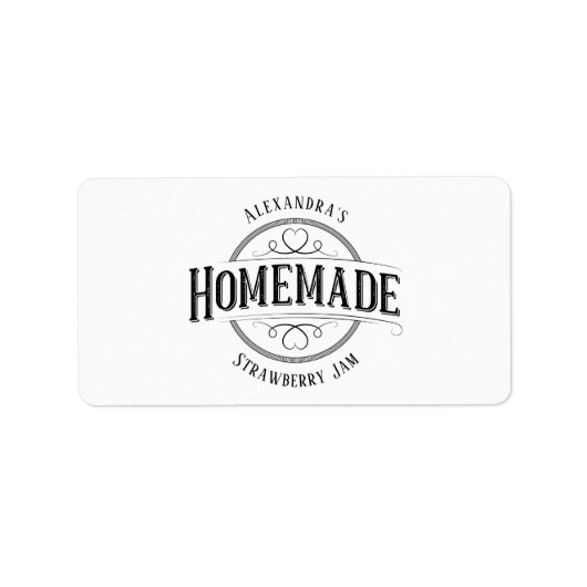自家製ヴィンテージパーソナライズされたラベル ラベル (正面)