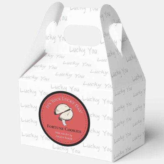 自家製中国のフォーチュンクッキーDIYボックス フェイバーボックス (裏面)