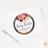 自家製体バター用ステッカーラベル ラウンドシール (封筒)