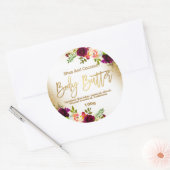 自家製体バター用ステッカーラベル ラウンドシール (封筒)