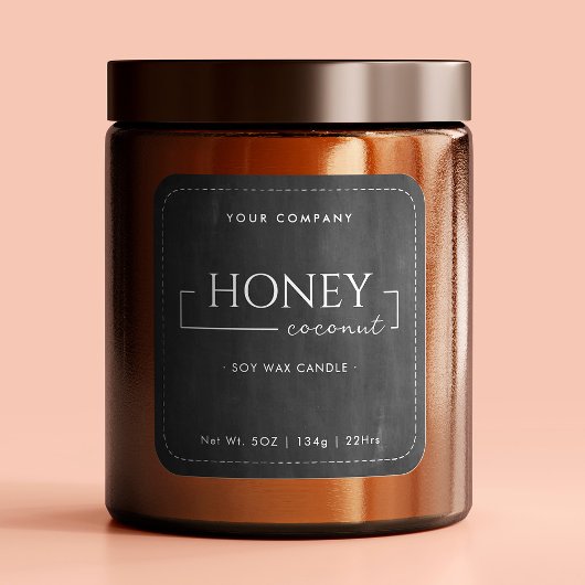 自家製大豆キャンドル書道ブラックシャルボード スクエアシール