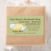 自家製天然石鹸ラベルデザインテンプレート ラベル (インサイチュ)