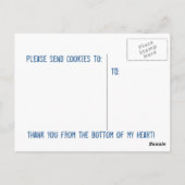 自家製恋しく思クッキー！ ポストカード (裏面)