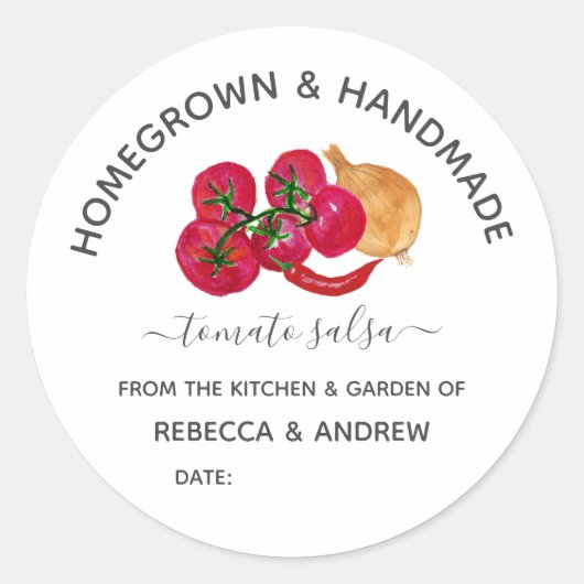 自家製手作り 冷製トマトサルサ メイソンジャー ラウンドシール (正面)