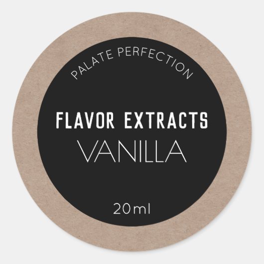 自家製抽出ラベル ラウンドシール (正面)