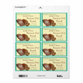 自家製焼いたグッズターコイズグリーンエッジ ラベル (フルシート)