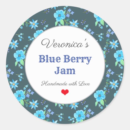 自家製焼いた品保存ジャムカスタムラベル ラウンドシール (正面)
