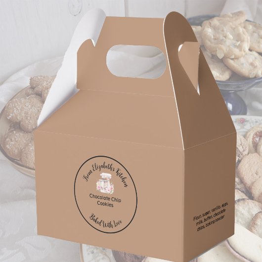 自家製焼いた品具材クラフト紙ブラウン フェイバーボックス