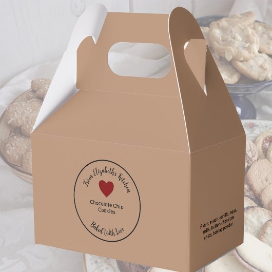 自家製焼いた品具材クラフト紙ブラウン フェイバーボックス