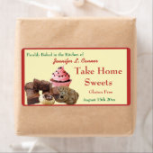 自家製焼いた品品品揃えポピー赤エッジ ラベル (インサイチュ)