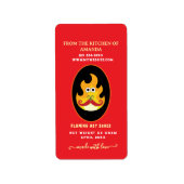 自家製燃カスタム焼きホットソーレーベル ラベル (正面)