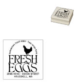 自家製生卵 – フリーレンジヘンズエッグカートン ラバースタンプ (押印)