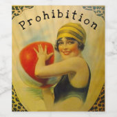 自家製禁止フラッパー時代ビーチワインヴィーノ ワインラベル (シングルラベル)