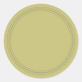 自家製素朴シンプルオリーブグリーン書オン ラウンドシール