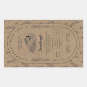 自家製素朴ソース生地コテージ食品法ラベル 長方形シール (正面)