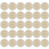 自家製素朴ブルーベリージャムクラフト紙2インチ シール (正面)