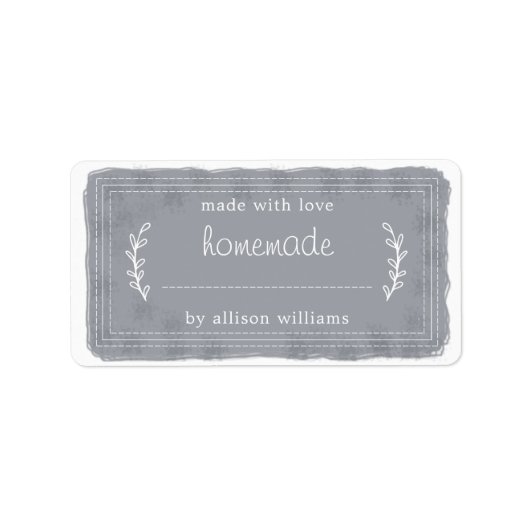 自家製素朴品焼いた品ジャムキャニングダークブルー ラベル (正面)