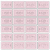 自家製素朴大豆キャンドルラベル24xパフェPink シール (正面)