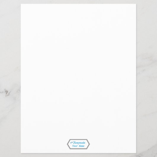 自家製100%食品ラベル チラシ (正面)