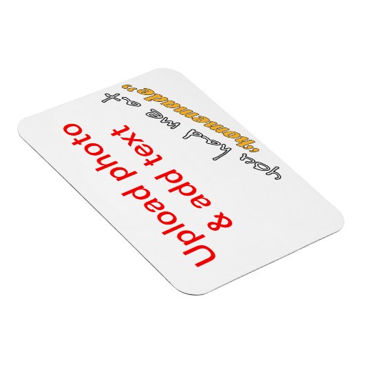 「自家製」で私を持っていた – DIY冷蔵庫用マグネット マグネット (右側)