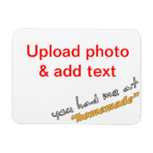 「自家製」で私を持っていた – DIY冷蔵庫用マグネット マグネット (横)