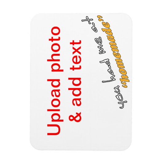 「自家製」で私を持っていた – DIY冷蔵庫用マグネット マグネット (縦)