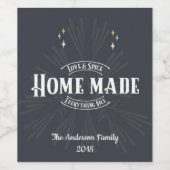 自家製 – 愛とスパイス ワインラベル (シングルラベル)