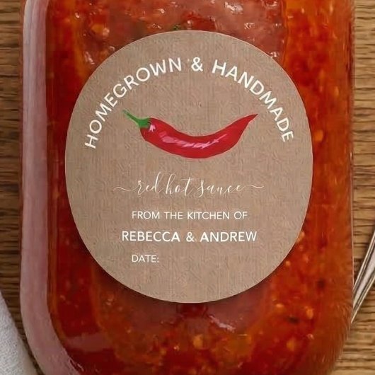 自家製&手作りクラフトホットソースメイソンジャー ラウンドシール