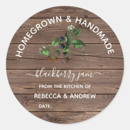 自家製&手作りブラックベリージャムバーンウッド ラウンドシール