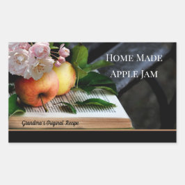 自家製Apple Jamラベル 長方形シール