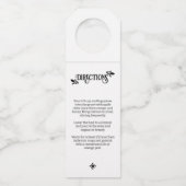 自家製DIYホリデーシックモダンホステスギフト ボトルネックタグ (裏面)