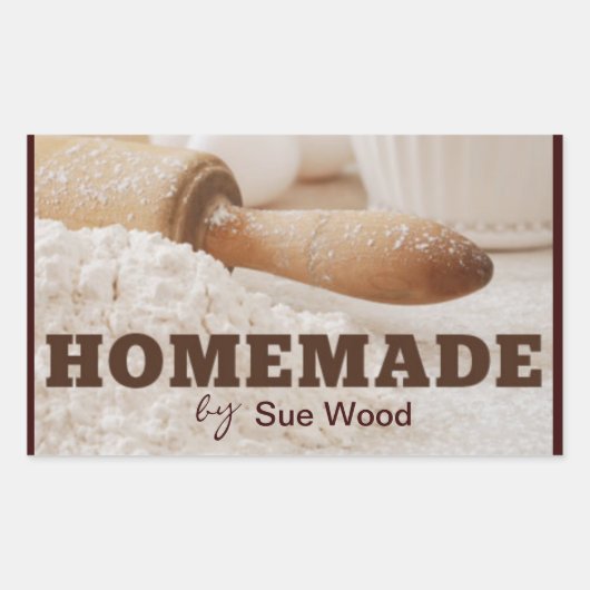 自家製YOUギフトラベル 長方形シール (正面)