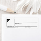 自家醸造のミニビールボトルラベル ラベル (インサイチュ)