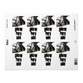 自家醸造の供給ビールポーローボーイエールのフィールドラベル ラベル (フルシート)