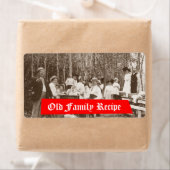 自家醸造の供給ビールラベル古い家族レシピ ラベル (インサイチュ)