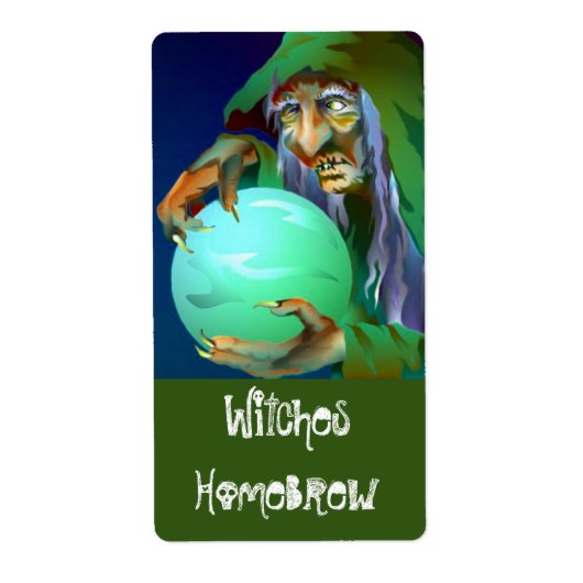 自家醸造の供給ビール醸造ウィッチブリューラベル ラベル (正面)